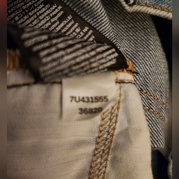 NWT 7 For All Mankind EASY SLIM CROPPED PALMA ROSA HIGH WAIST Distressed Denim - Picture 10 of 10